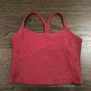 Beyond Yoga SoftMark Slim Racerback Cropped Tank - Burgundy (XS)